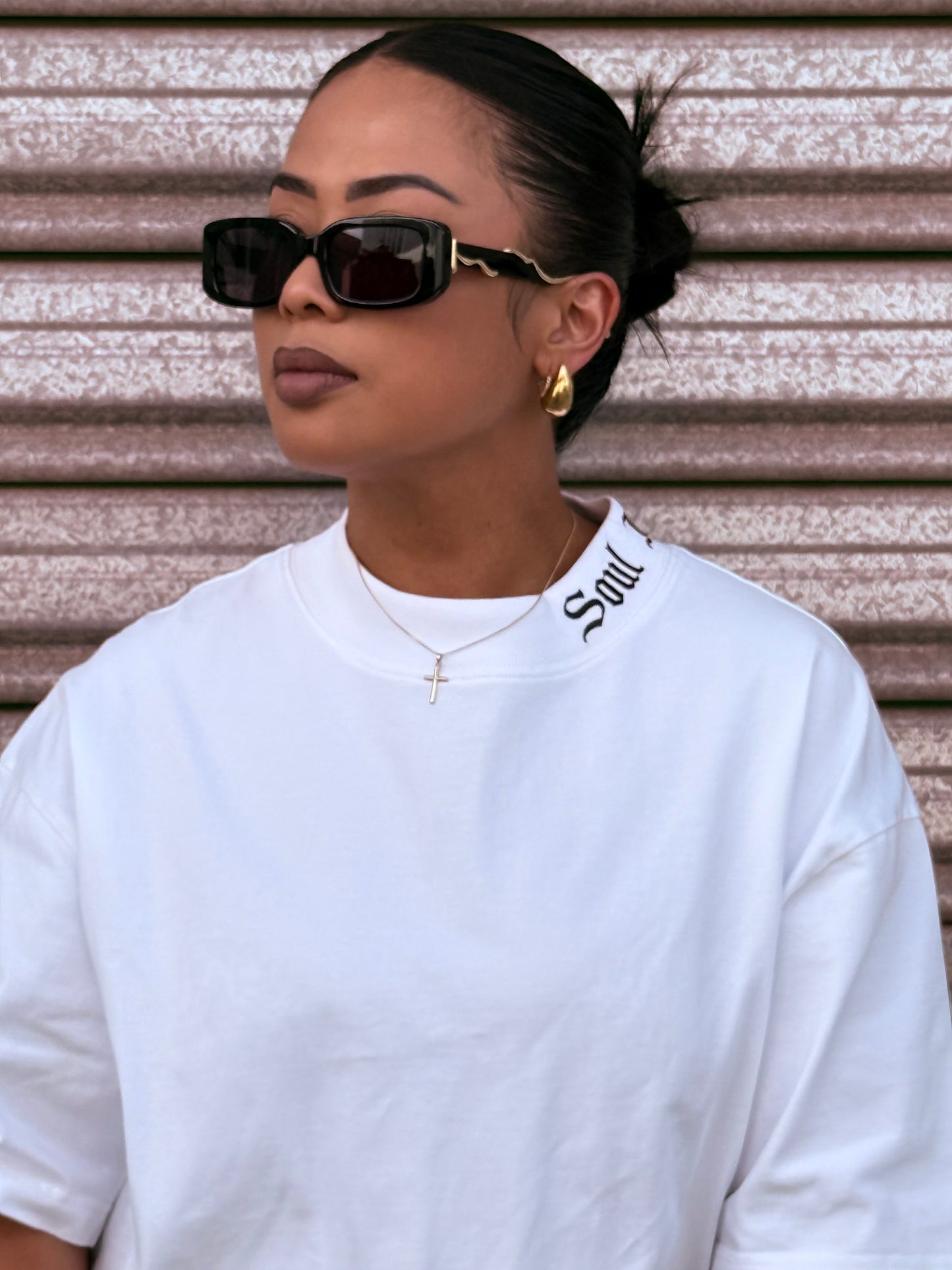 KIKO MOCK NECK OVERSIZED TEE