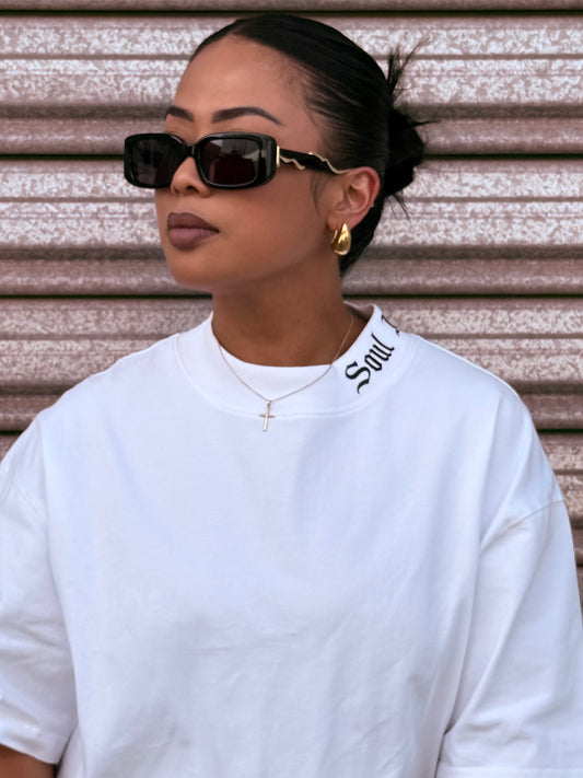 KIKO MOCK NECK OVERSIZED TEE