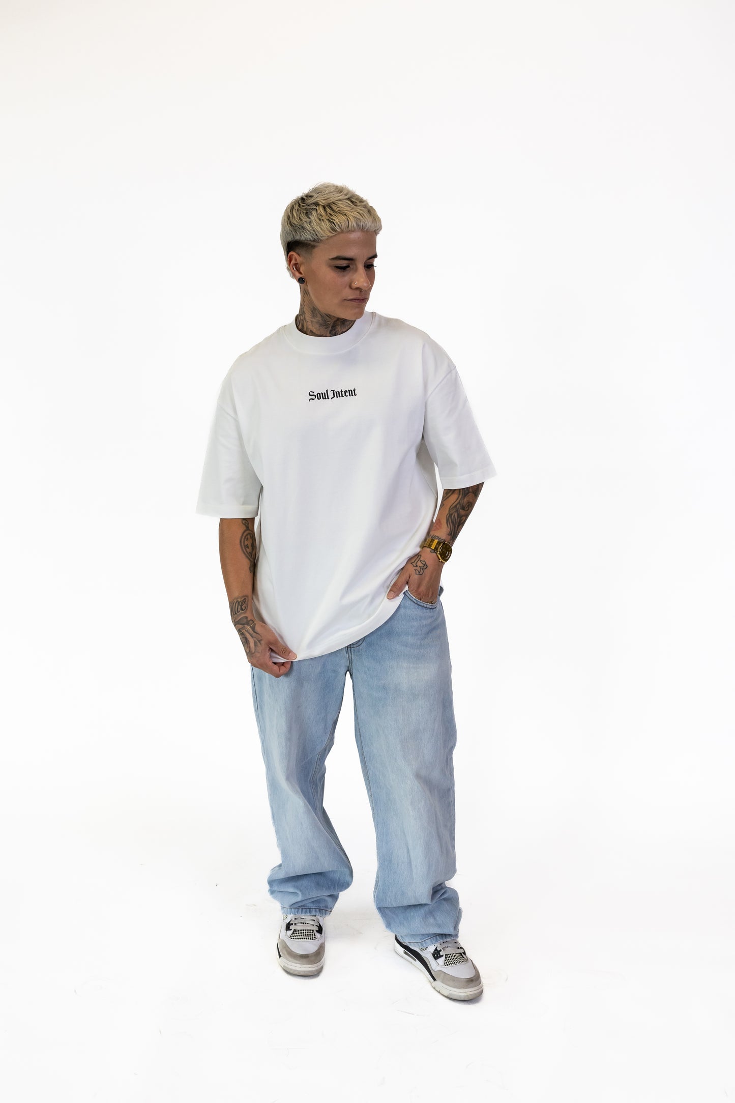 THE STAN OVERSIZED TEE - WHITE
