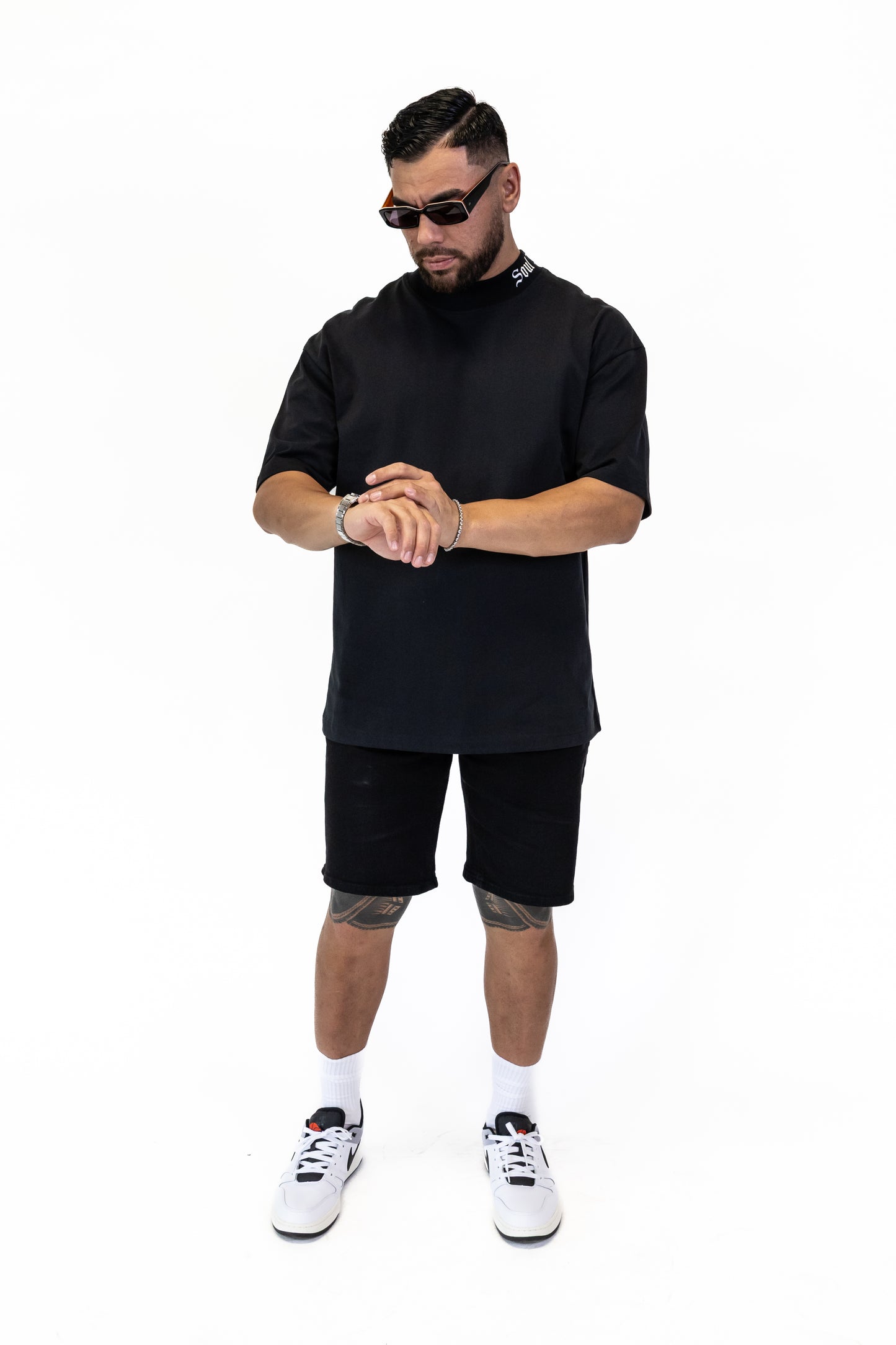 KIKO MOCK NECK OVERSIZED TEE