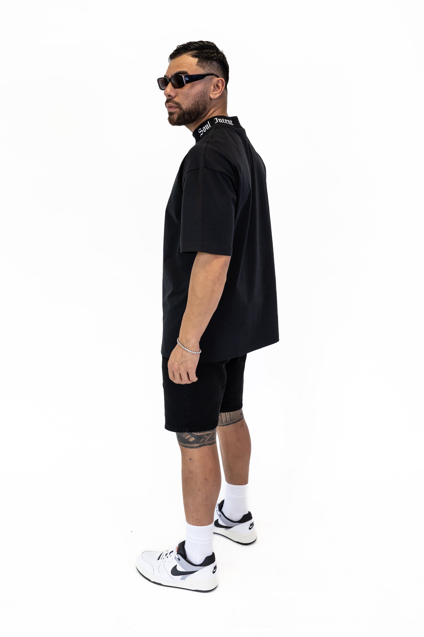 KIKO MOCK NECK OVERSIZED TEE