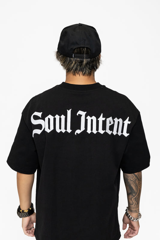 THE STAN OVERSIZED TEE - BLACK AND WHITE